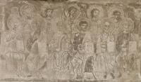 Композиция Страшный суд фрагмент Апостолы реконструкция рисунка